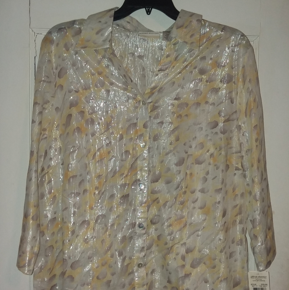 Alfred dunner button up shirt